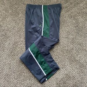 Gray sweat pants (grey + green)